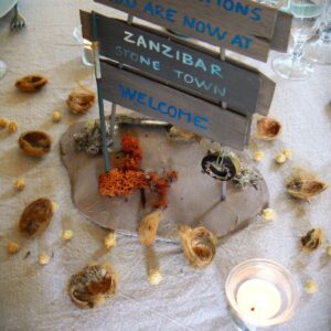 centre de table mariage Tanzanie