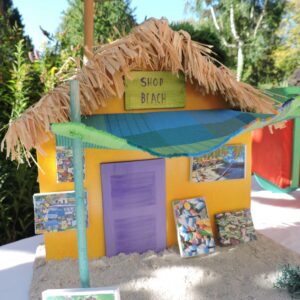 mariage les îles centre de table boutique colorée