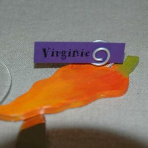 mariage Mexique, porte-nom piment coloré