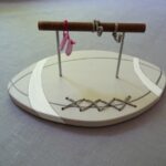 mariage rugby danse, support alliances personnalisé