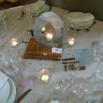 mariage rugby danse, centre de table