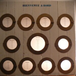 mariage voile plan de table hublots