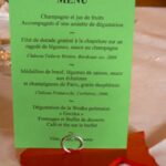 mariage guadeloupe, menu sur support argile poisson