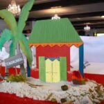 mariage guadeloupe, centre de table d