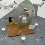 mariage rugby danse, centre de table