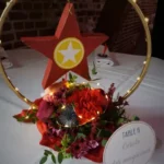 décoratrice de mariage nord centre de table étoile