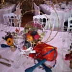 Décoration mariage cirque centre de table