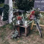décoration de mariage nord, panneau de bienvenue personnalisé