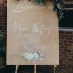 panneau de bienvenue Décoration mariage végétal