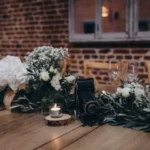 mariage sous les oliviers, détails de la table d