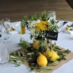 centre de table citrons dolce vita