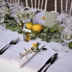 mariage dolce vita, décoration de serviette