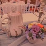 mariage bridgerton centre de table vaisselle