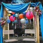 arche mariage bohêm gypsy coloré