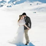 Mariage dans la neige