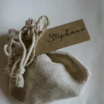 porte-nom et cadeau invité d