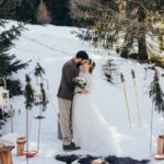 mariage à la neige, cérémonie laïque à la montagne