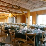 Table vue de coté Mariage voyage d’hiver