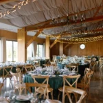 Table vue de face Mariage voyage d’hiver