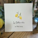 mariage dolce vita faire-part citrons