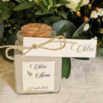 cadeau invité porte nom bougie