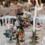 centre de table invités mariage Bridgerton