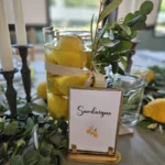 mariage dolce vita, scénographie mariage autour du citron