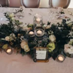 centre de table fleuri table d