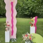 Décor de cérémonie laïque mariage coloré