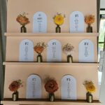 plan de table aux couleurs du faire part mariage camaïeu d