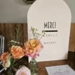 urne mariage coloré personnalisée selon le faire-part