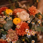 bouquet de fleurs orangés gipsy