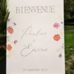 panneau de bienvenue mariage gipsy coloré