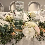 mariage grands vins centre de table