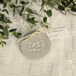 mariage grands vins, cadeau invité magnet en argile